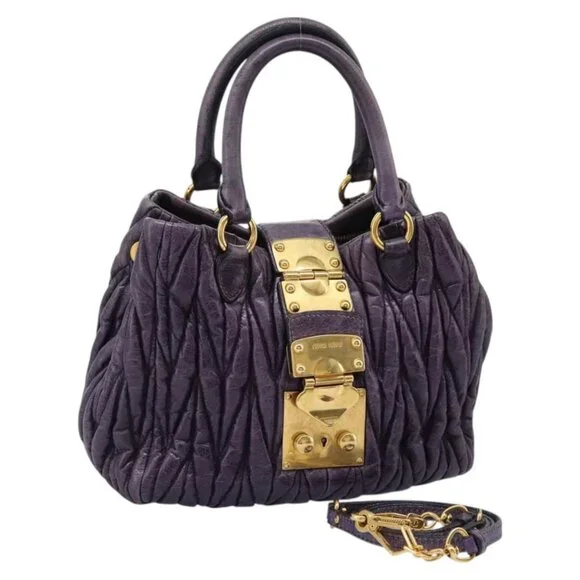 Miu Miu | Bags | Miu Miu Materasse Hand Bag Leather 2way Miu Miu | Bags | Miu Miu Materasse Hand Bag Leather 2way
